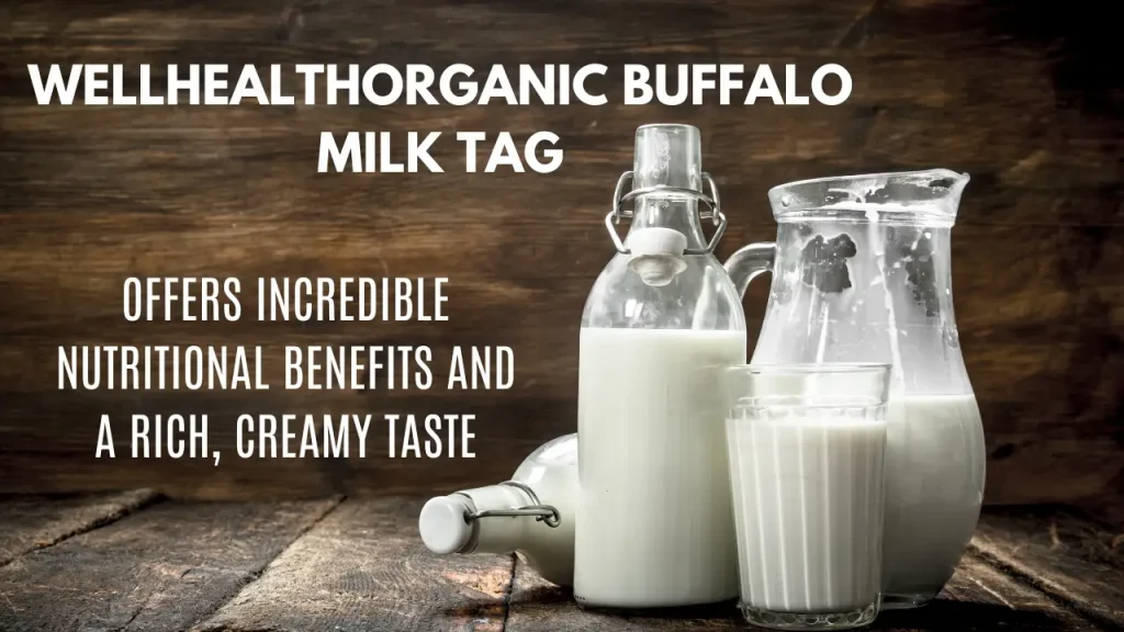 WellHealthOrganic Buffalo Milk Tag
nutritional benefits and a rich, creamy taste
